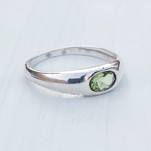 Peridot Silver Ring