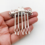 Phool Silver Hair Pin