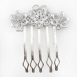 Phool Silver Hair Pin