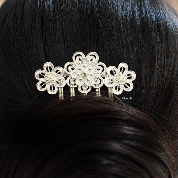 925 Silver Floral Juda Pin for Women – Silberu