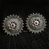 Phool Silver Jali Stud Earring