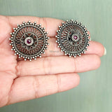 Phool Silver Jali Stud Earring
