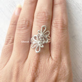 Phool Silver Ring