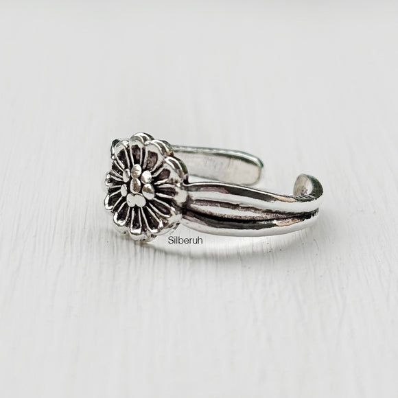 Phool Silver Toe Ring