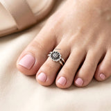 Phool Silver Toe Ring