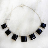 Black Onyx Silver Necklace