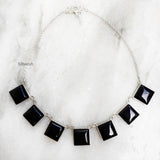 Black Onyx Silver Necklace