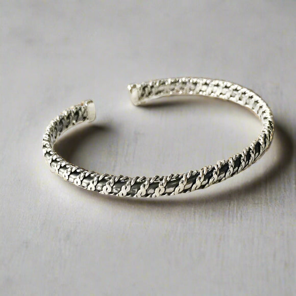 Twisted Silver Adjustable Kada