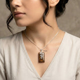 925 Silver Pietersite Ganesha Pendant with natural gemstone