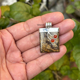 Pietersite Honey Onyx pendant 925 sterling silver