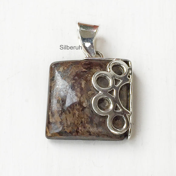 Pietersite Silver Pendant