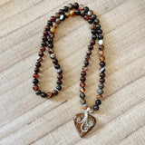 Pietersite & Sulemani Hakik Silver Necklace