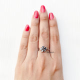 Plumeria Flower Silver Ring