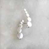 Polka Silver Ear Climber Earring