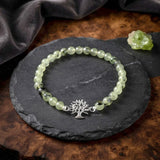 925 silver Prehnite Tree of Life bracelet
