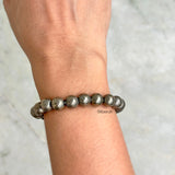 Pyrite Beaded Bracelet