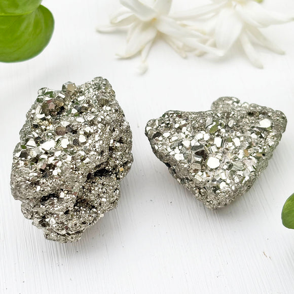 Raw Pyrite Cluster for Energy Cleansing and Wealth