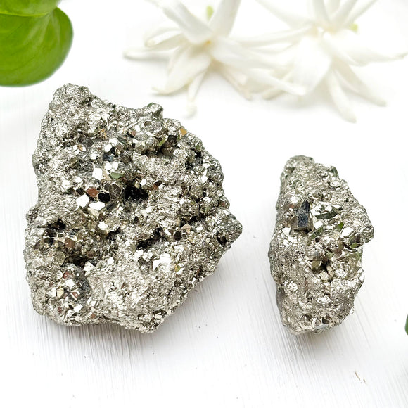 Natural pyrite stone for home decor and energy cleansing