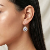 spiritual rainbow moonstone drop earrings women