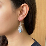 buy rainbow moonstone earrings online India