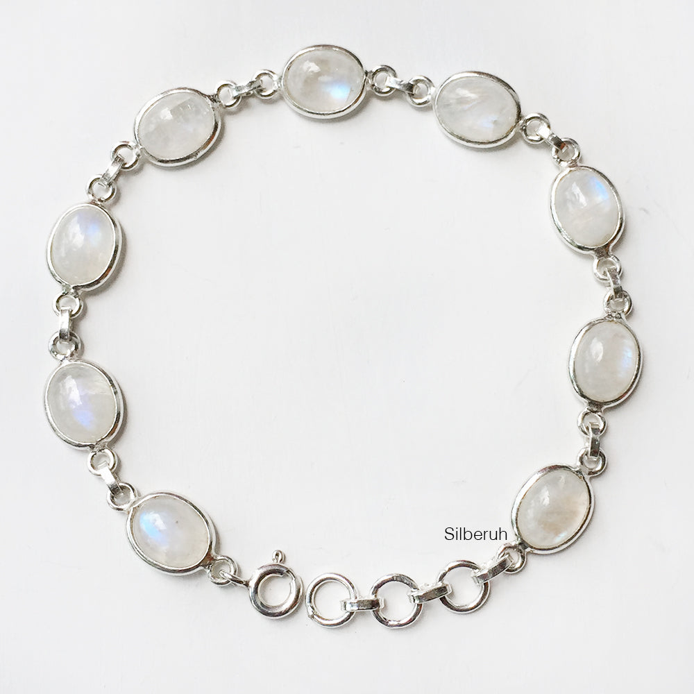 Silver moonstone bracelet online