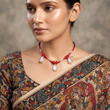Artisan handcrafted Rainbow Moonstone sterling silver necklace with adjustable thread.