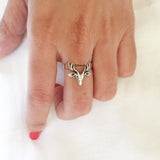 Reindeer Silver Ring