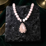 Rose Quartz Beaded Necklace