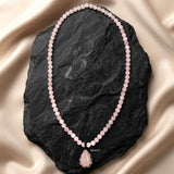Rose Quartz Beaded Necklace