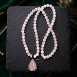 Rose Quartz Beaded Necklace