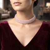 Rose Quartz Choker Necklace