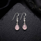 rose quartz earrings sterling silver India
