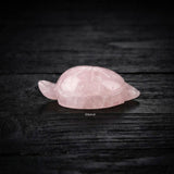 Pink Rose Quartz tortoise decorative showpiece for home décor
