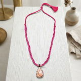 Rosetta Agate & Pink Onyx Beaded Necklace