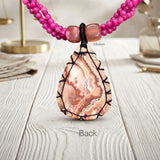 Rosetta Agate & Pink Onyx Beaded Necklace