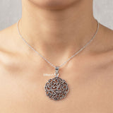 sterling silver royal filigree pendant