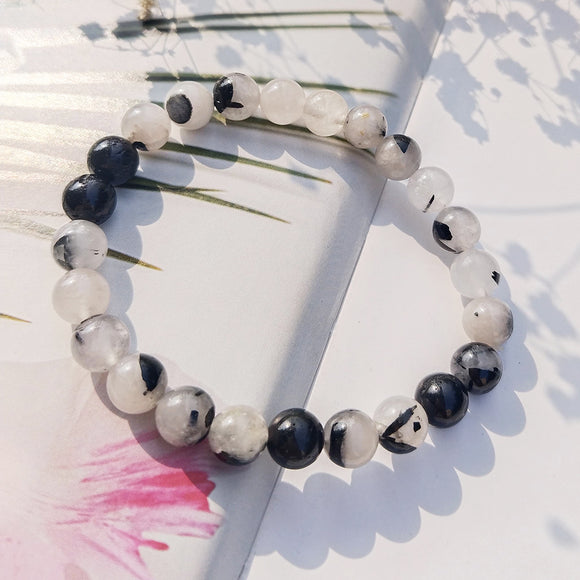 Rutilated Quartz Beaded Bracelet