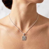 Sagittarius zodiac silver pendant minimalist jewellery