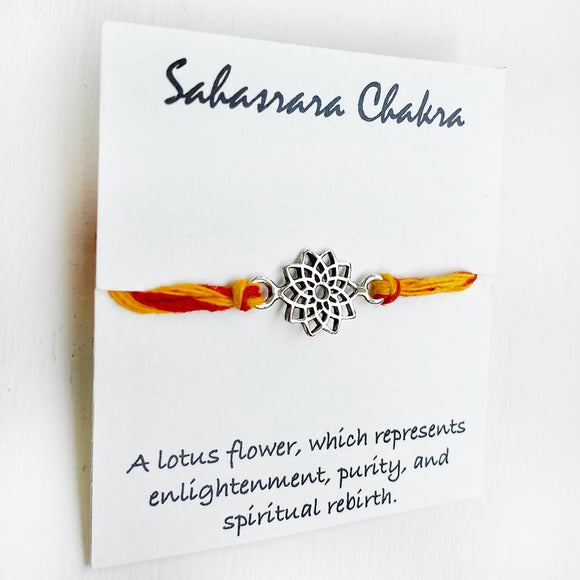 Sahasrara Chakra Silver Rakhi