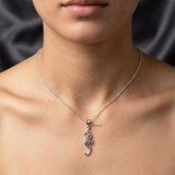 ocean inspired seahorse pendant silver jewellery India