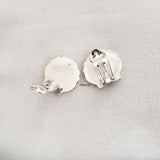 Seashell Silver Clip on Earring