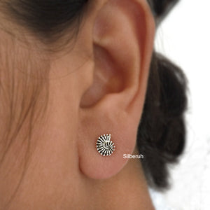 Seashell Silver Stud