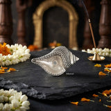 925 sterling silver conch shaped diya for Diwali