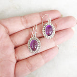 Silver Amethyst Earring