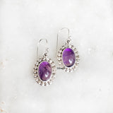 Silver Amethyst Earring