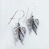 Silver Angel Wing Earring