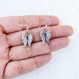 Silver Angel Wing Earring