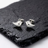 cute silver stud earrings
