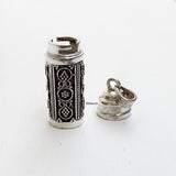 Silver Bottle Locket Pendant