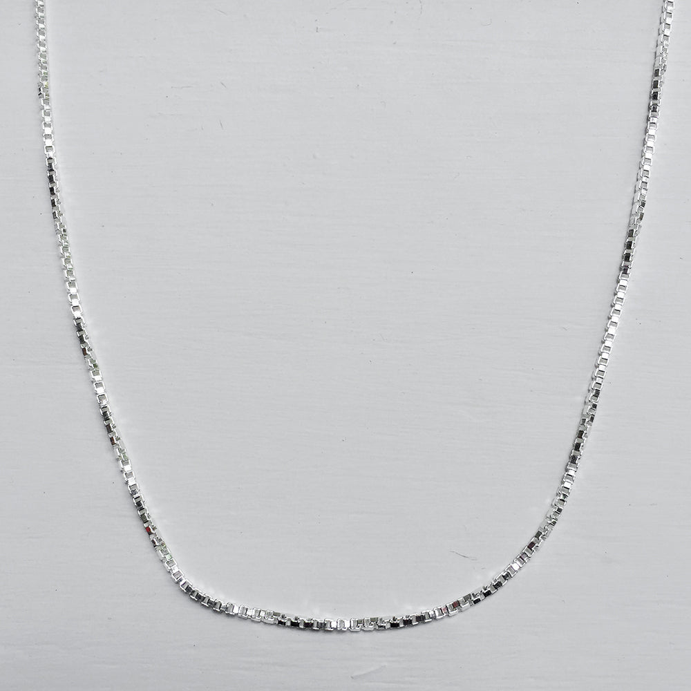 Silver Box Chain - 22